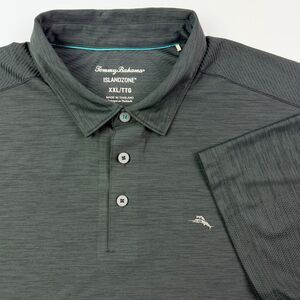 Tommy Bahama IslandZone Gray Performance Polo Shirt XXL